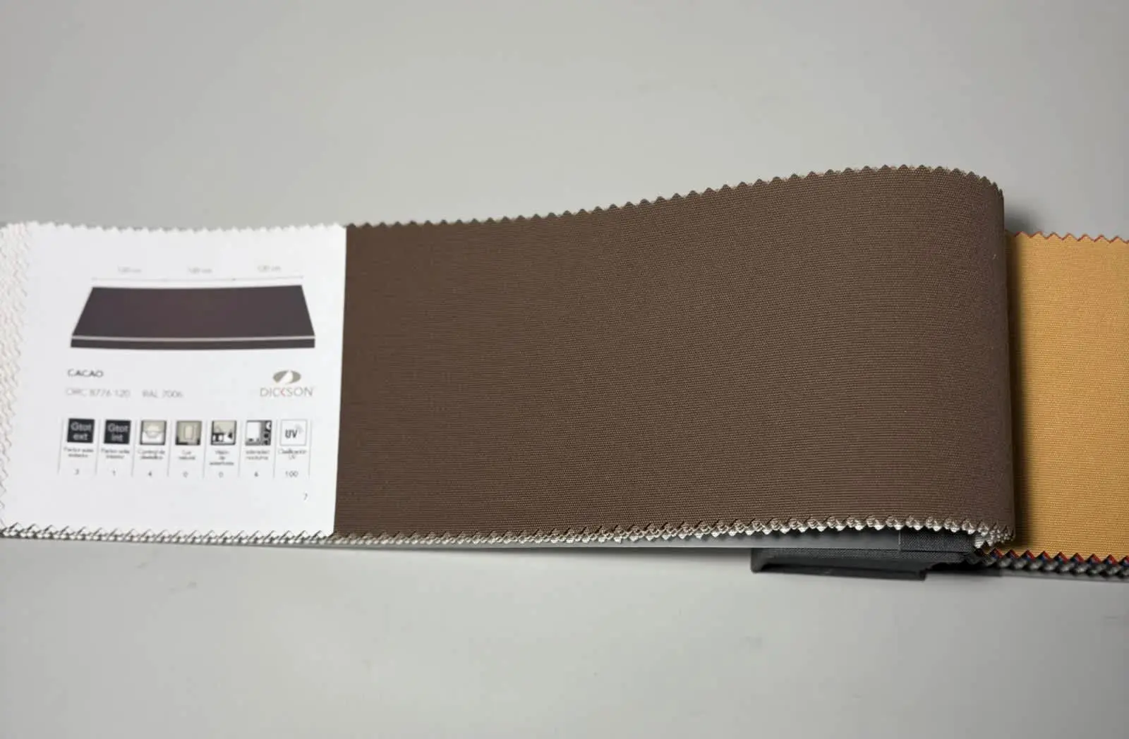 muestra de lona lisa